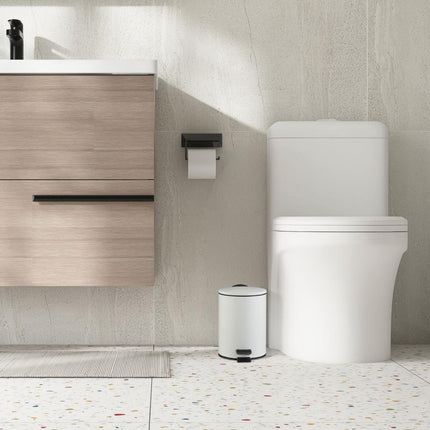 Bathroom Pedal Bin, 3L – Soft-Close, Hands-Free