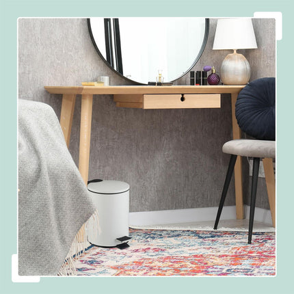 Bathroom Pedal Bin, 3L – Soft-Close, Hands-Free