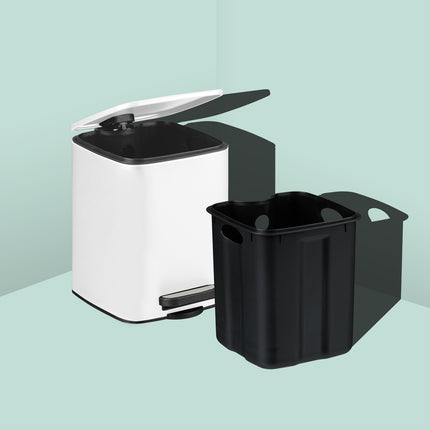 Koupelnový pedálový koš, 6L – tlumené zavírání, bezdotykový