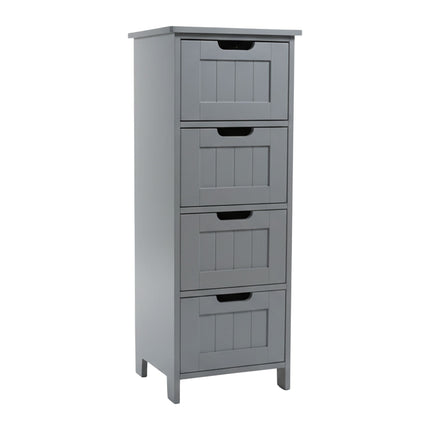 Koupelnová úložná skříňka, 4 zásuvky, úsporný design