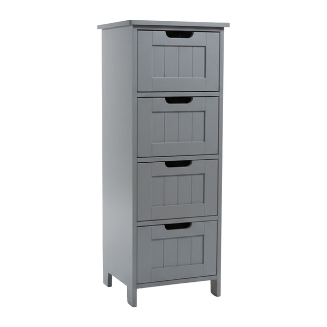 Koupelnová úložná skříňka, 4 zásuvky, úsporný design
