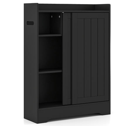 Badezimmerschrank – schmal, Schiebetüren, Papierhalter