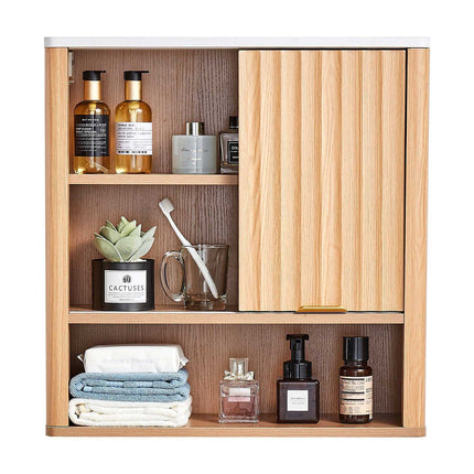 Bathroom Wall Cabinet With Door, Adjustable Shelf, Over-Toilet