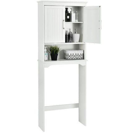 Bathroom cabinet washing machine cabinet with adjustable shelf 63 x 23 x 168 cm