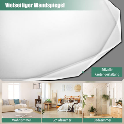 Bathroom mirror hanging mirror explosion-proof wall mirror bathroom mirror for bathroom round 76 x 76 x 5 cm