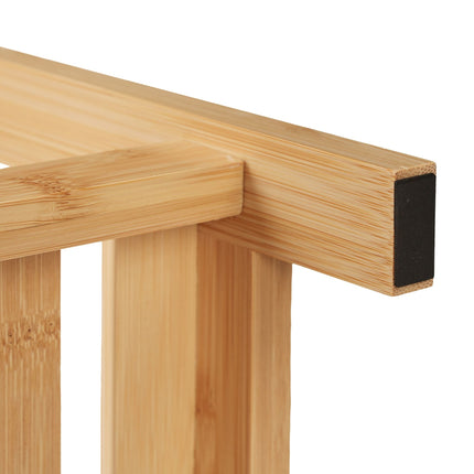 Bathroom shelf in bamboo 4 shelves