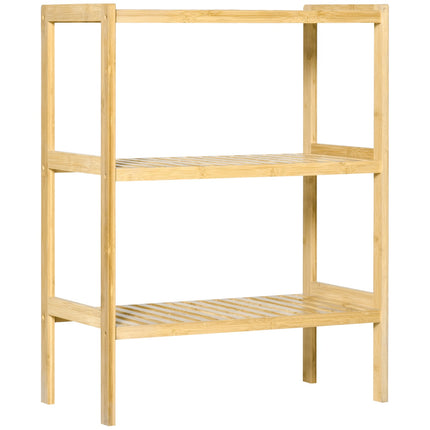 Bambusový 3patrový regál do koupelny, kuchyně nebo obývacího pokoje