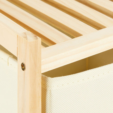 Bathroom shelf with 3 baskets