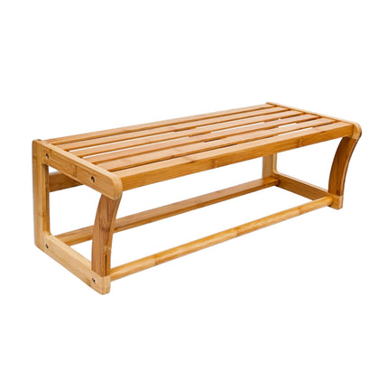 Koupelnový regál s věšákem na ručníky