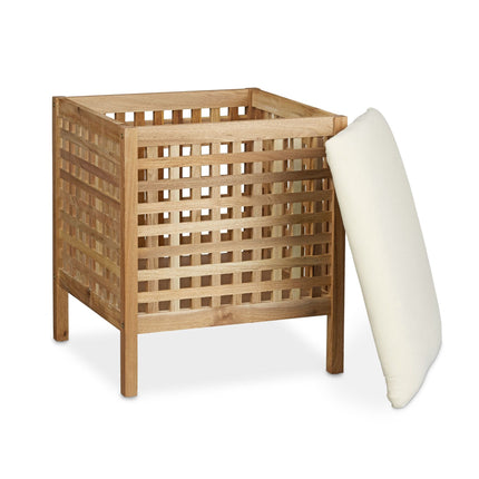 Badezimmerhocker in Nussbaum mit Waschbecken