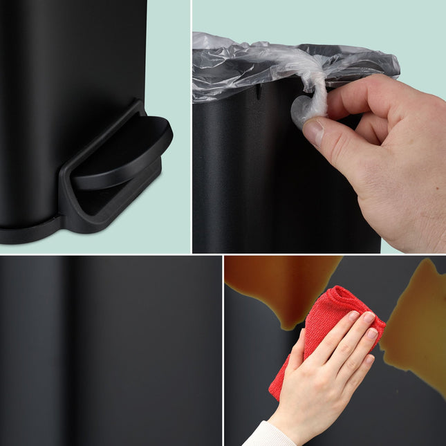 Koupelnový odpadkový koš 5 l, Softclose