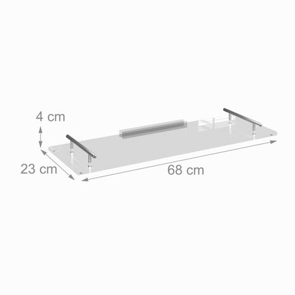 Bathtub shelf in acrylic