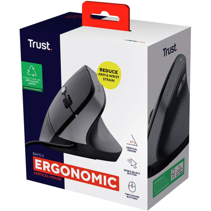 Bayo II ergonomická myš, černá