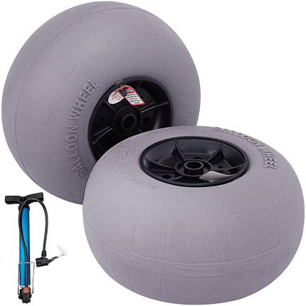Beach Balloon Wheels, 13 in TPU Sand Tires, 2-Pack
