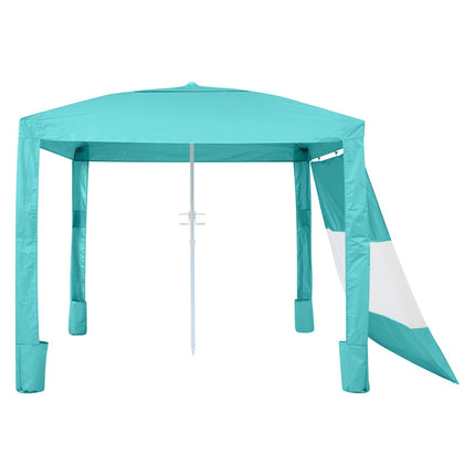 Beach Cabana Canopy 8x8 Ft, Side Wall, UPF 50+