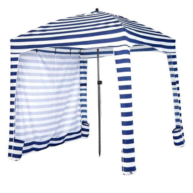 Plážový stan Cabana 6x6 Ft, odnímatelná boční stěna, taška