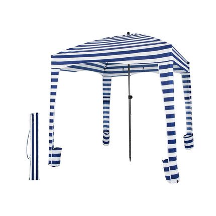 Plážový stan Cabana 6x6 Ft, odnímatelná boční stěna, taška