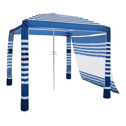 Beach Cabana Tent 8x8 Ft, Side Wall, UPF 50+ Shade