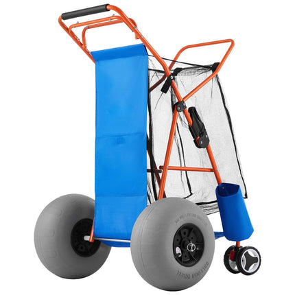 Beach Cart, 320 mm Balloon Wheels, 75 kg, Cooler Bag
