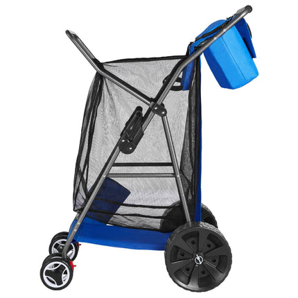 Beach Cart With Large Sand Wheels, Foldable, 75 kg