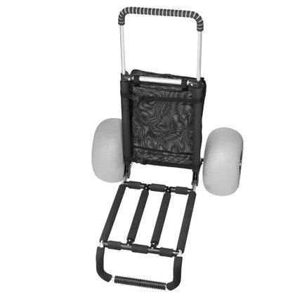 Beach Dolly Cart, 12 Inch Balloon Wheels, 165 lb Folding