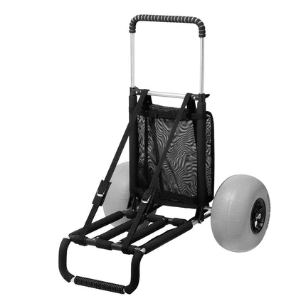 Beach Dolly Cart, 12 Inch Balloon Wheels, 165 lb Folding
