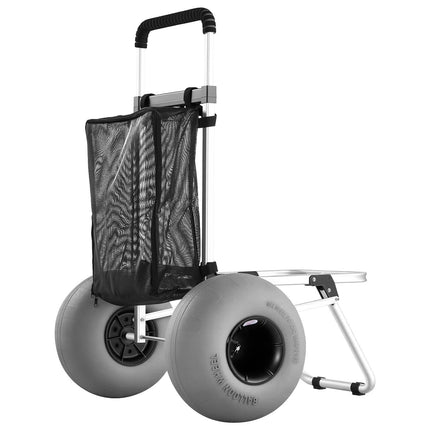 Beach Dolly Cart, 320 mm Balloon Wheels, 75 kg Foldable