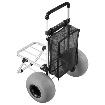Beach Dolly Cart, 320 mm Balloon Wheels, 75 kg Foldable