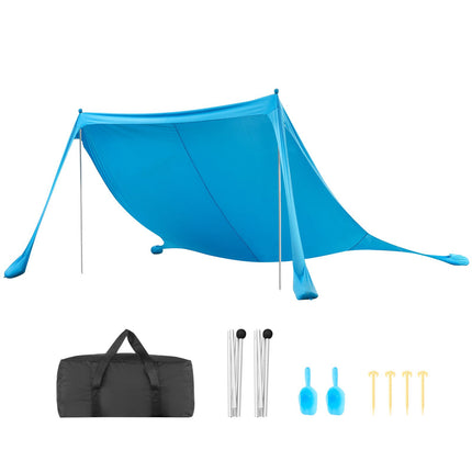 Beach Sun Shelter Canopy, UPF 50+, 11x11 ft, Pop-Up
