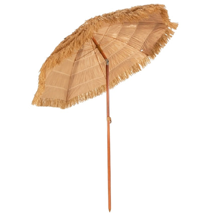 Plážový slunečník 175 cm, naklápěcí, bílá/béžová