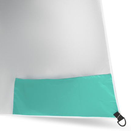 Plážový slunečník a zástěna proti větru 2v1 XXL 240 cm, zelená