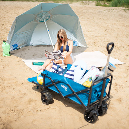 Strandparasol XL - 220 cm, UV-bescherming