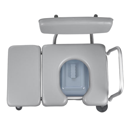 Bedside Commode Chair, 227 kg Capacity, 4-in-1, 5L Bucket