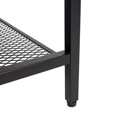 Bedside Table Set, 2-Piece, Drawer & Shelf