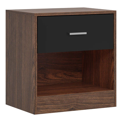 Bedside Table with Drawer, MDF, 41x39x28 cm
