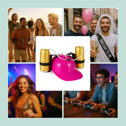 Bierhelm – Party-Accessoire für freie Hände
