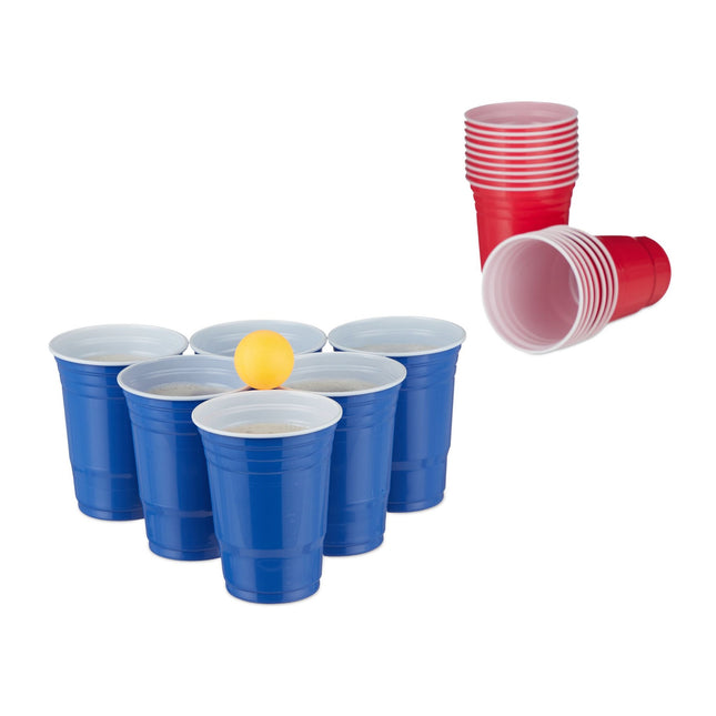 Kelímky na beer pong s míčky