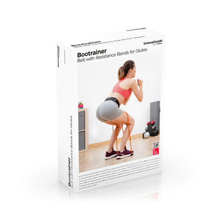 Pás s odporovými gumami na hýždě a cvičební průvodce Bootrainer InnovaGoods