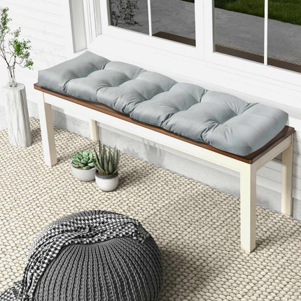 Bench Cushion, Tufted Indoor Outdoor, 52 x 19.5 x 6