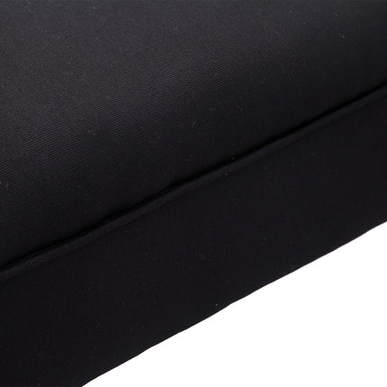 Černá čalouněná lavice do ložnice - MDF a pěna, 102x31x51 cm