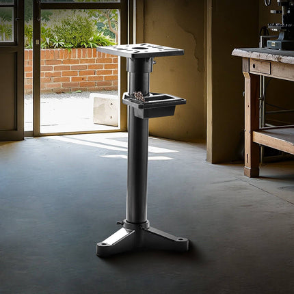 Bench Grinder Stand Floor Pedestal, 27 x 27 cm Plate, Water Pot