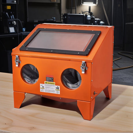Benchtop Sandblasting Cabinet, 40 Gallon, Gun, 4 Nozzles