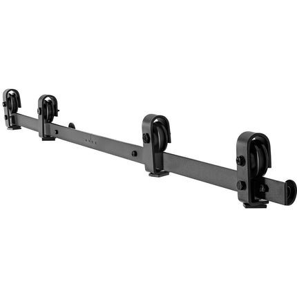 Bi-Folding Barn Door Track Kit, 76 In Top Mount, For 4 Doors