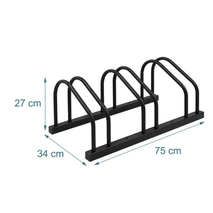 Bicycle Rack for Floor or Wall – Steel, Up To 65 mm Tires