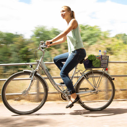 Bicycle basket for the luggage carrier