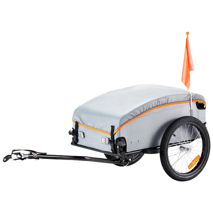 Bike Cargo Trailer, 100 lb Capacity, Foldable, Universal Hitch
