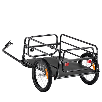 Bike Cargo Trailer, 160 lb Capacity, Foldable Universal Hitch
