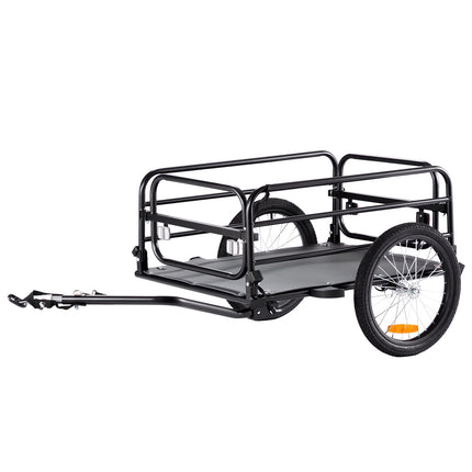 Bike Cargo Trailer, 160 lb Capacity, Foldable Universal Hitch