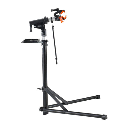 Bike Repair Stand, 30 kg Aluminum, Adjustable, Tool Tray