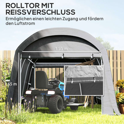 Waterproof outdoor bicycle storage tent with door 300x450x230cm